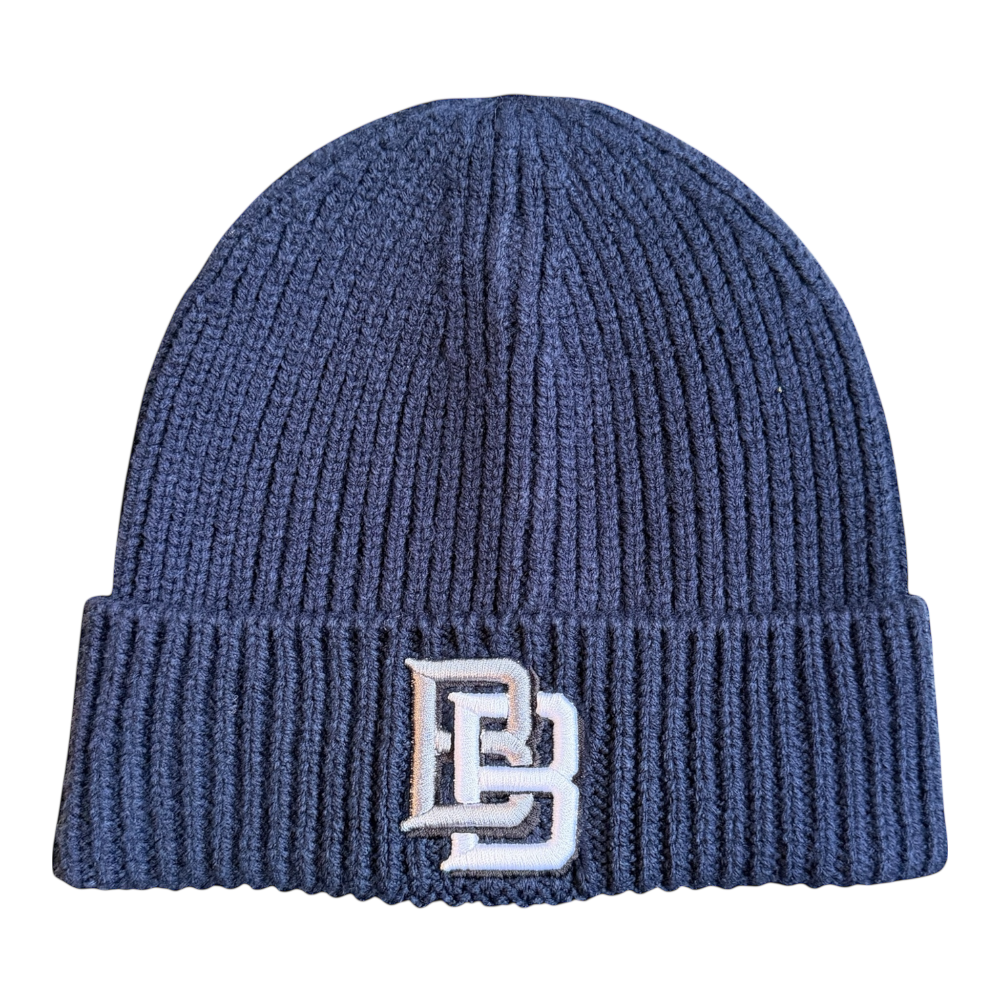 BB Logo 3D Embroidered Beanie Navy Blue