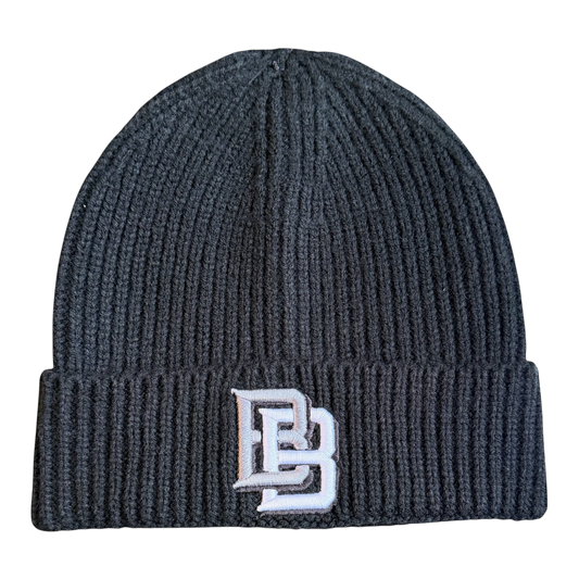 BB Logo 3D Embroidered Beanie Black