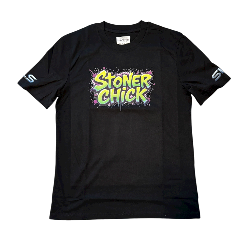 BBxSLS Stoner Chick Organic Cotton T-Shirt Black