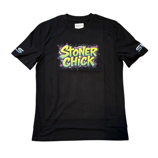 BBxSLS Stoner Chick Organic Cotton T-Shirt Black