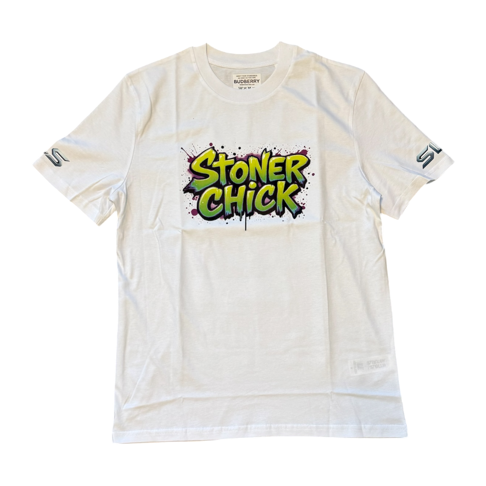 BBxSLS Stoner Chick Organic Cotton T-shirt White