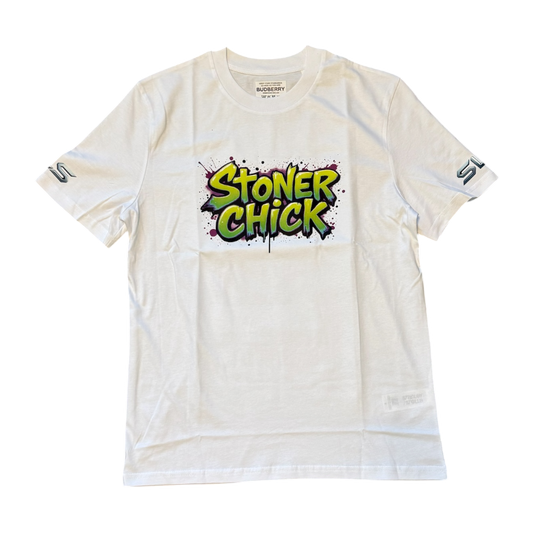 BBxSLS Stoner Chick Organic Cotton T-shirt White