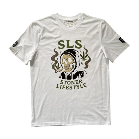 BBxSLS Stoner Lifestyle Organic Cotton T-Shirt White