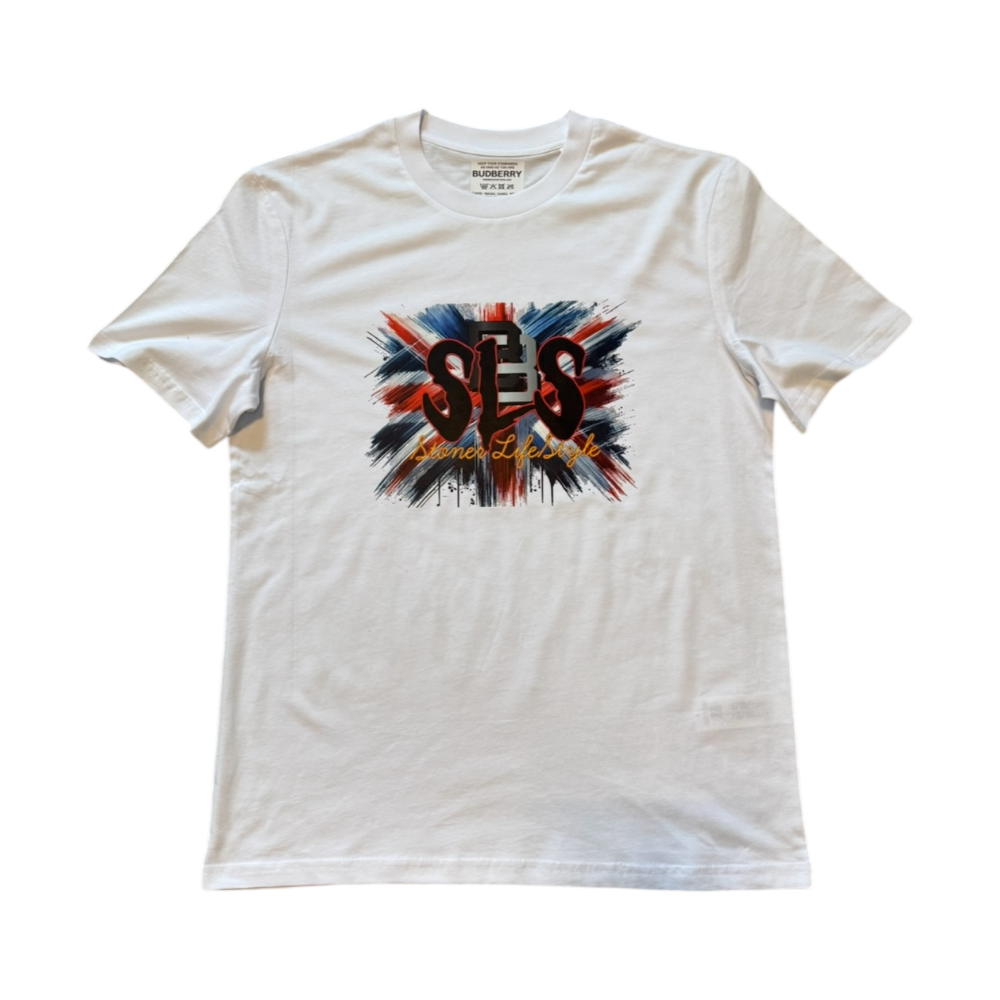 BBxSLS Organic Cotton T-shirt Union Jack White